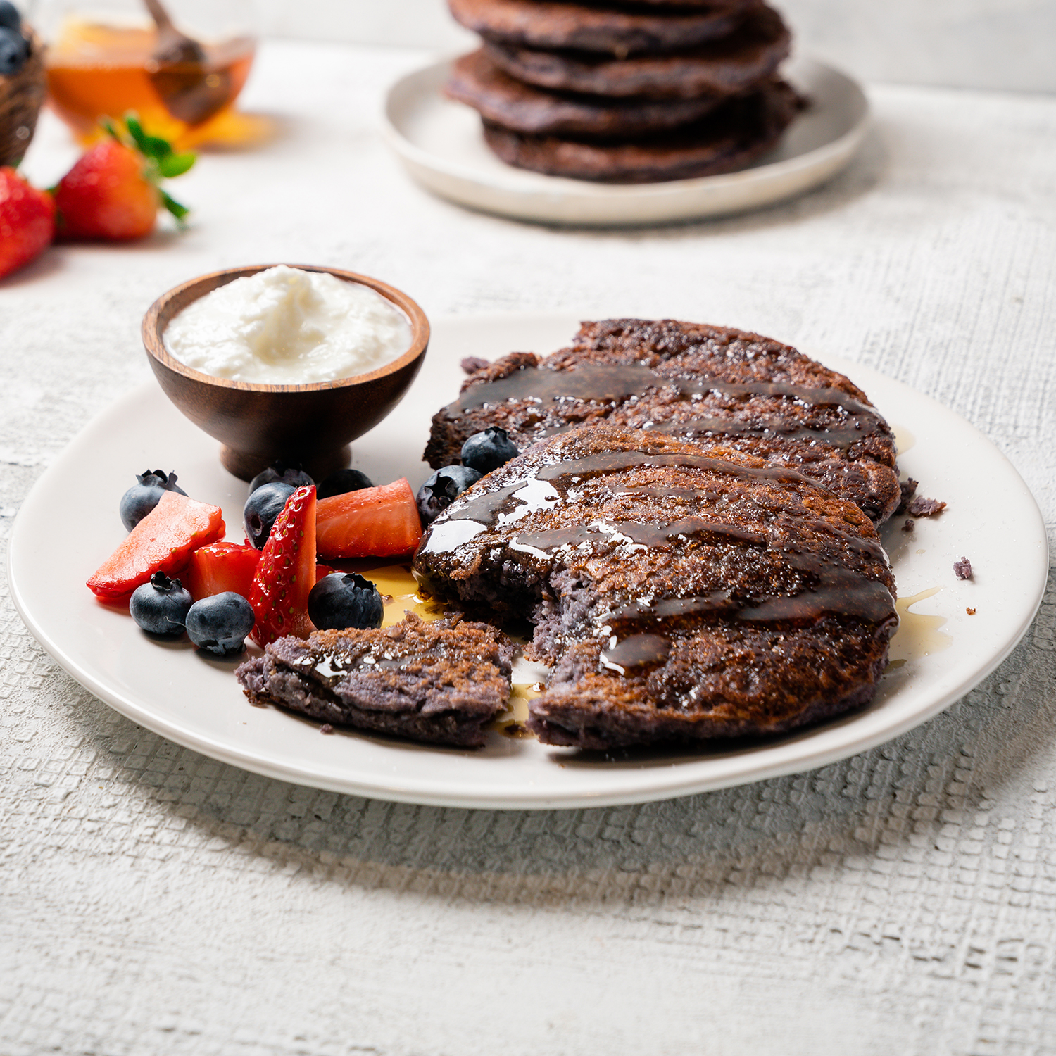 Blueberry &  Banana Pancakes